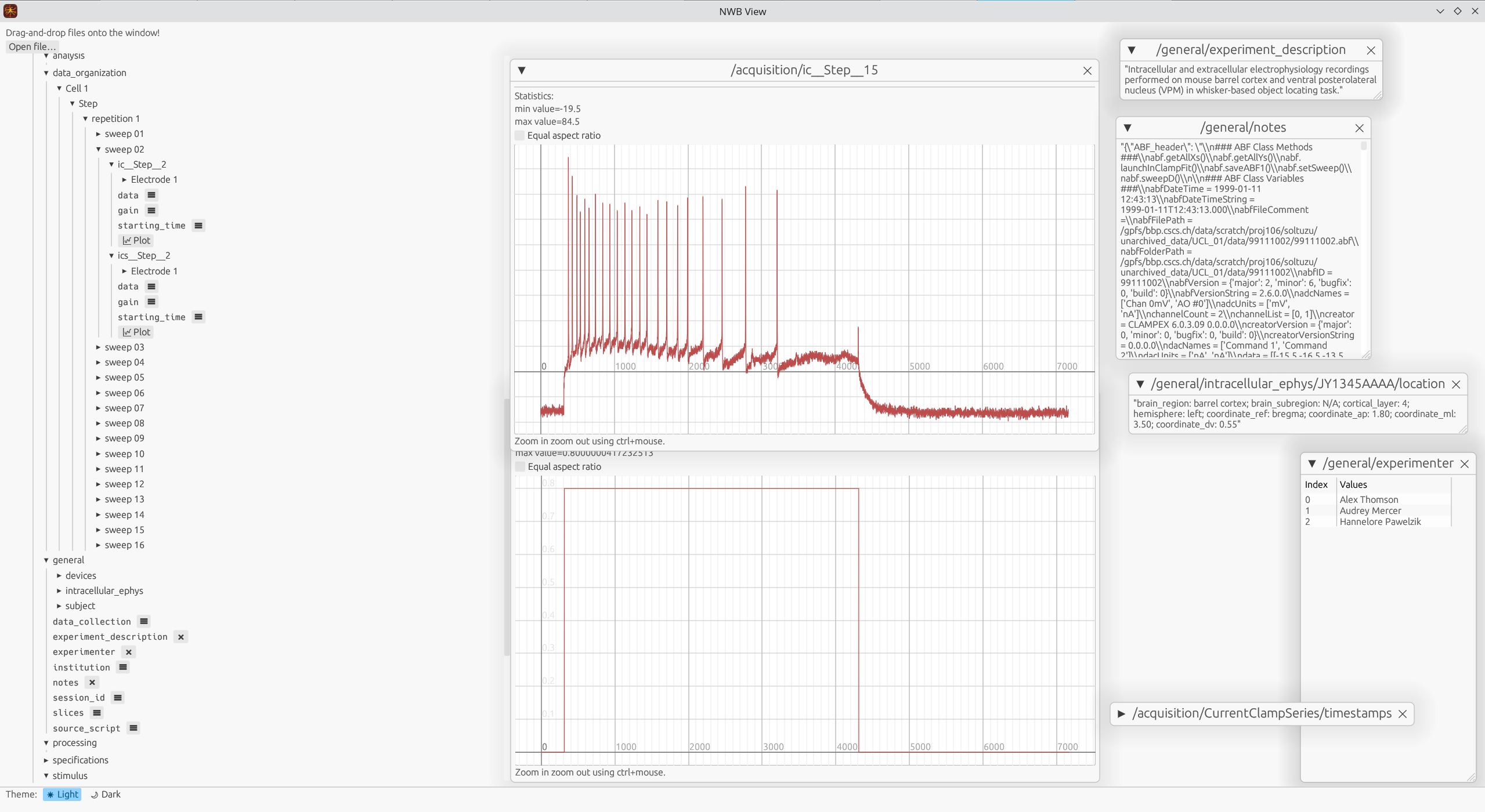 NWBView Screenshot